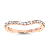 Curved Diamond Wedding Band